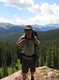 Standing over a valley
